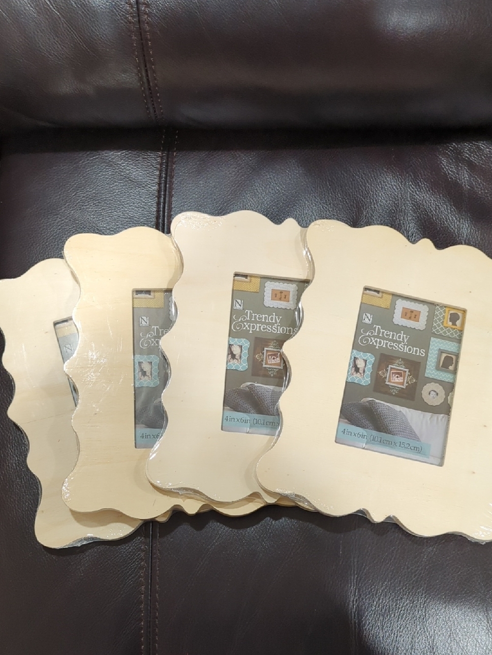 Expressions Unfinished Scalloped Wood Picture Frame - Set of 4